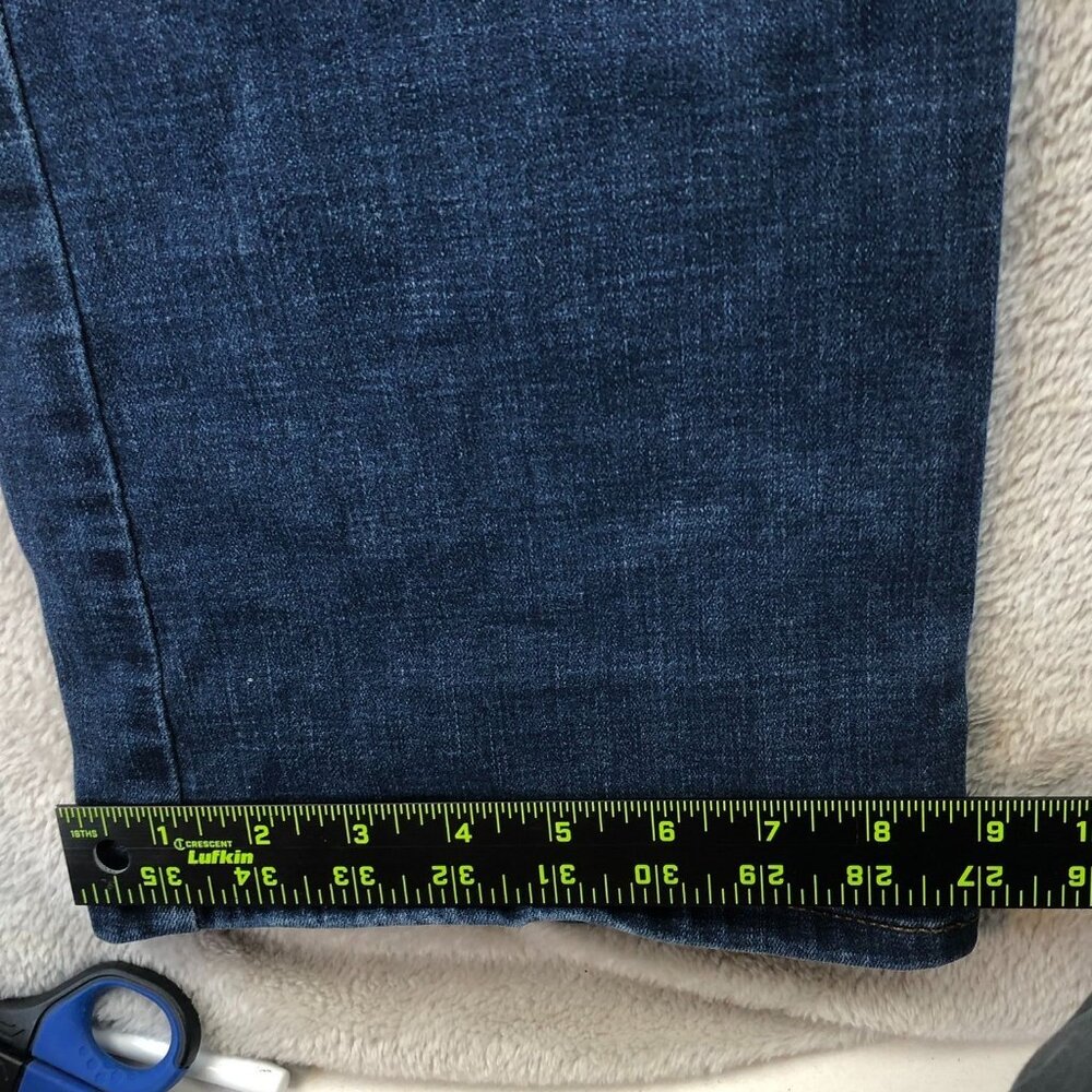 Lee Women Flex Motion Bootcut Jeans Size 18 Long Blue Denim Regular Fit Mid Rise - Picture 8 of 14